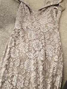 pink boutique lace dress