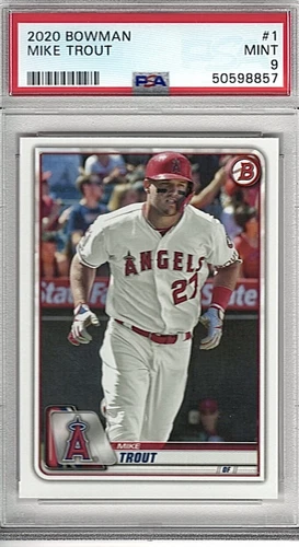 Mike Trout 2020 Bowman #1 PSA 9 MINT