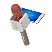 Tzumi 4956-RG PopSolo Bluetooth Karaoke Microphone and Speaker-Brand New