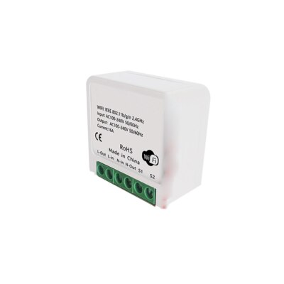 1pcs 16A Wifi Switch Voice Remote Two Way Control Timer Relay DIY new
