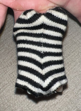 VINTAGE Mattel Barbie Iconic Black and White striped bathing suit