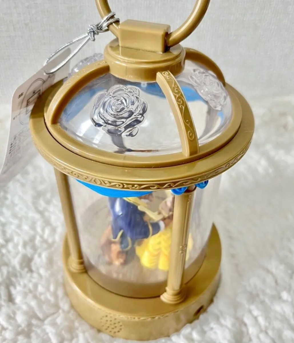 Tokyo Disney Resort Beauty and the Beast Glowing Lantern Music Box