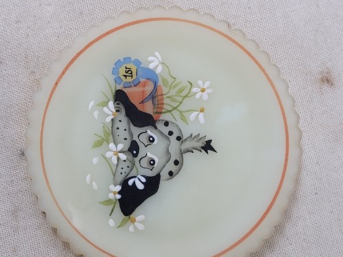 Sottobicchieri vintage Fenton in rilievo dipinti a mano firmati edizione limitata set di 4 - Foto 12 di 16