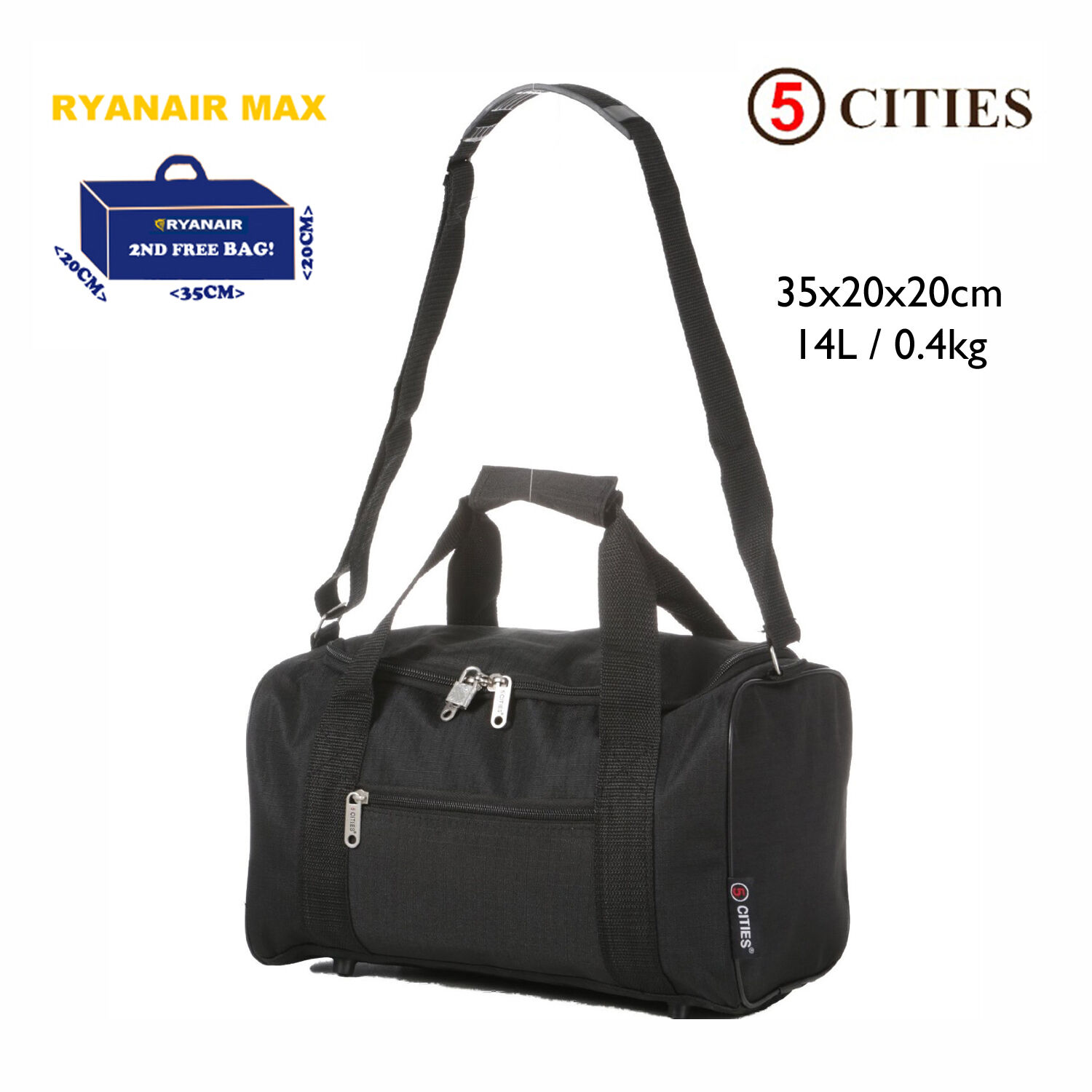 Ryanair 40x25x20 automne 2018 Nouvelle Cabine Taille Carry on Flight Bag