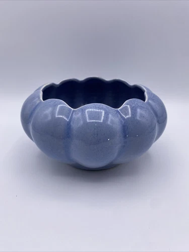 Vintage Redwing 276 Light Blue Bowl Planter Pottery