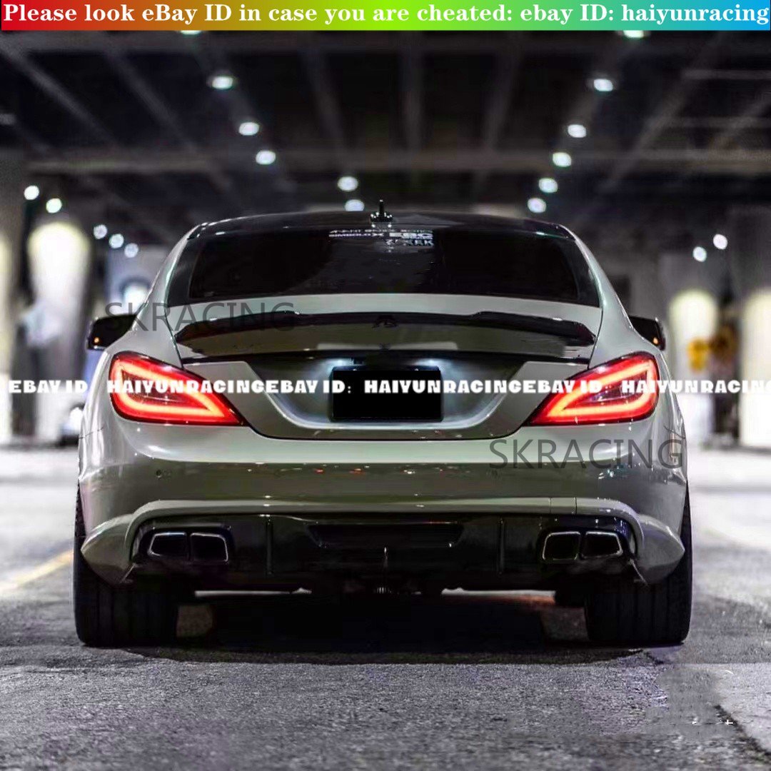 Real Carbon Fiber Trunk Wing Spoiler For 1217 Mercedes W218 CLS63