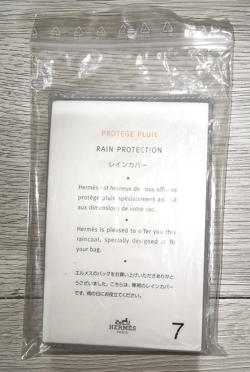 Nr. 7 NEW HERMES Paris Rain Cover Protection Set of 2 No 7 for
