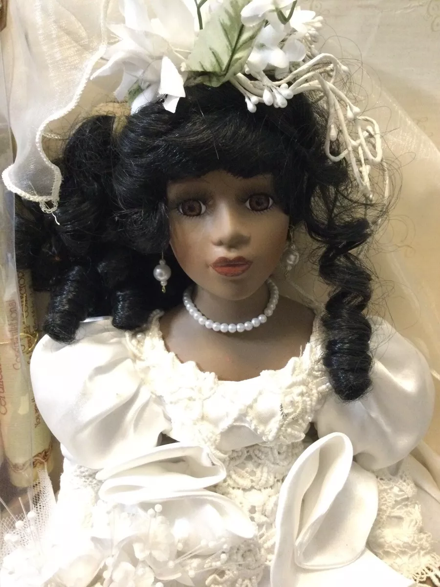 Vintage Collectors Choice African American Bride Doll Limited