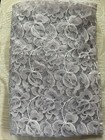 Vtg. New Mid-Century Floral Exquisite Lace Fabric Remnant-Very Pale Lilac Color — photo 2