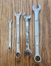 Lot 4 Pcs. Craftsman Sears METRIC Combo Wrench Set USED Pre-owned Made in USA