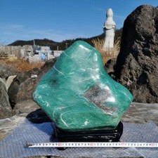 58.6LB Huge Namibian Jade Appreciation Stone Ornament H13.8
