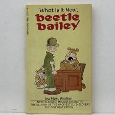 What Is It Now, Beetle Bailey by Mort Walker Vintage 1971 Comic Strip Paperback