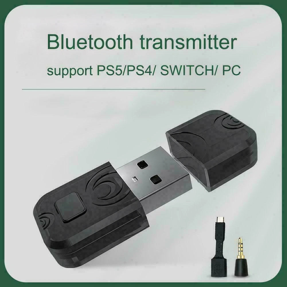 PS5/PS4 Bluetooth Wireless USB Adapter Dongle Receiver For Headphone