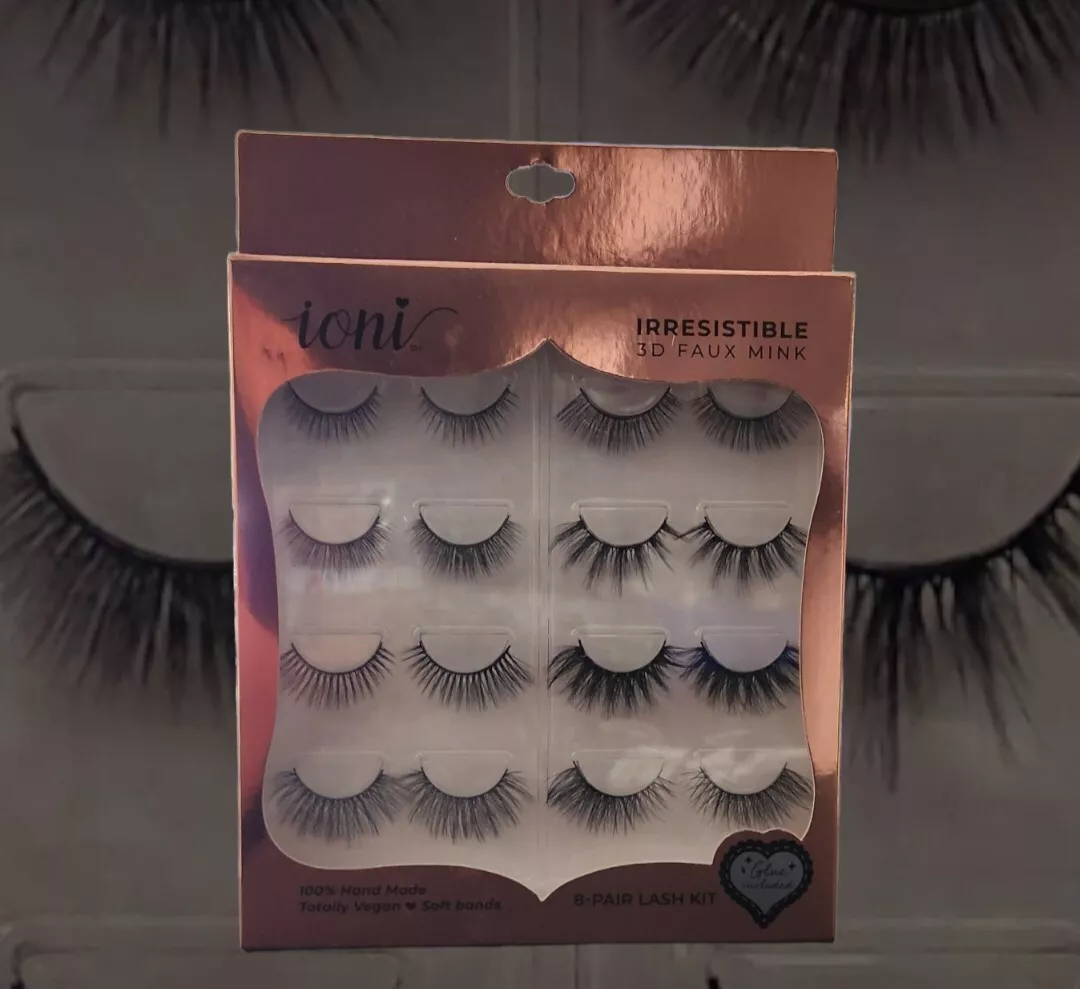 Ioni 3D Faux Lashes 8 pair lash kit