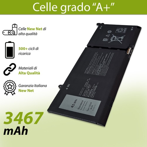 Batteria compatibile con Dell Vostro 15 3510 3520 3530 3535 5510 11.25V 3467mAh - Foto 4 di 6