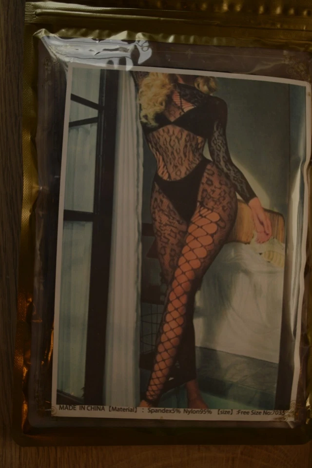 12 Stück Sexy Bodystocking Straps Catsuit Dessous Sexy Erotik Schritt offen - Bild 4 von 4