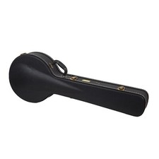 Crossrock Wooden Case fits 11 12.5 inches Openback Styles of Banjos-Black