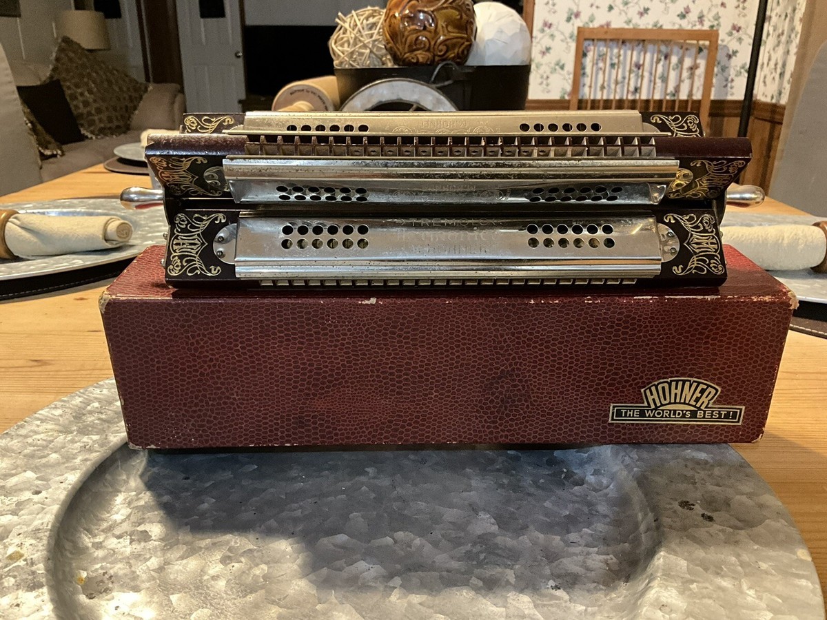 HOHNER Germany 4 Side HARMONICA Tremolo W/ Box | eBay