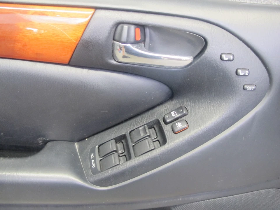 98-02 LEXUS JZS160 GS400 GS300 JUEGO DE 2 PANELES DE CUBIERTA DE MOLDURA INTERIOR DE PUERTA DELANTERA OEM Foto 4 de 4