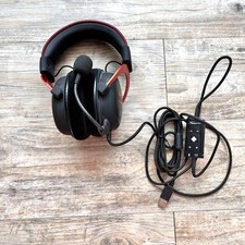 HyperX Cloud II Gaming Headset Wired USB Surround Sound Mic Black Red Gamer