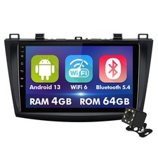 9 Inch IPS Touchscreen Android 13 Car Stereo for Mazda 3 2010-2013 with Wirel...