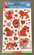 NOS Clifford the Big Red Dog PBS Kids Craft Stickers Vintage Sealed 2004 AGC
