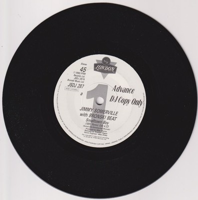 Jimmy Somerville with Bronski Beat   Smalltown Boy - Promo 7'' Single 1991