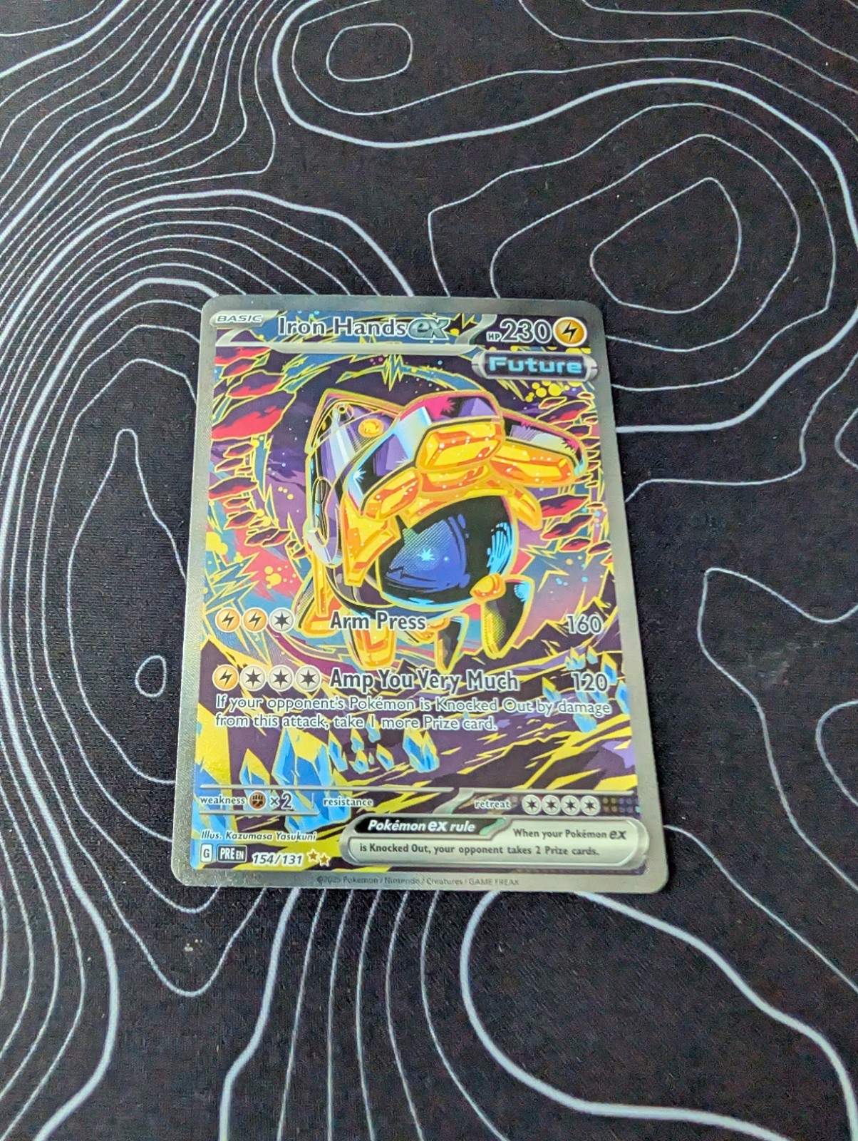 Iron Hands ex 154/131 Prismatic Evolutions Special Illustration Rare Pokemon NM