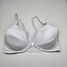 Bali Women Bra 42B Gray T Shirt Underwired Front Closure Adjustable Strap