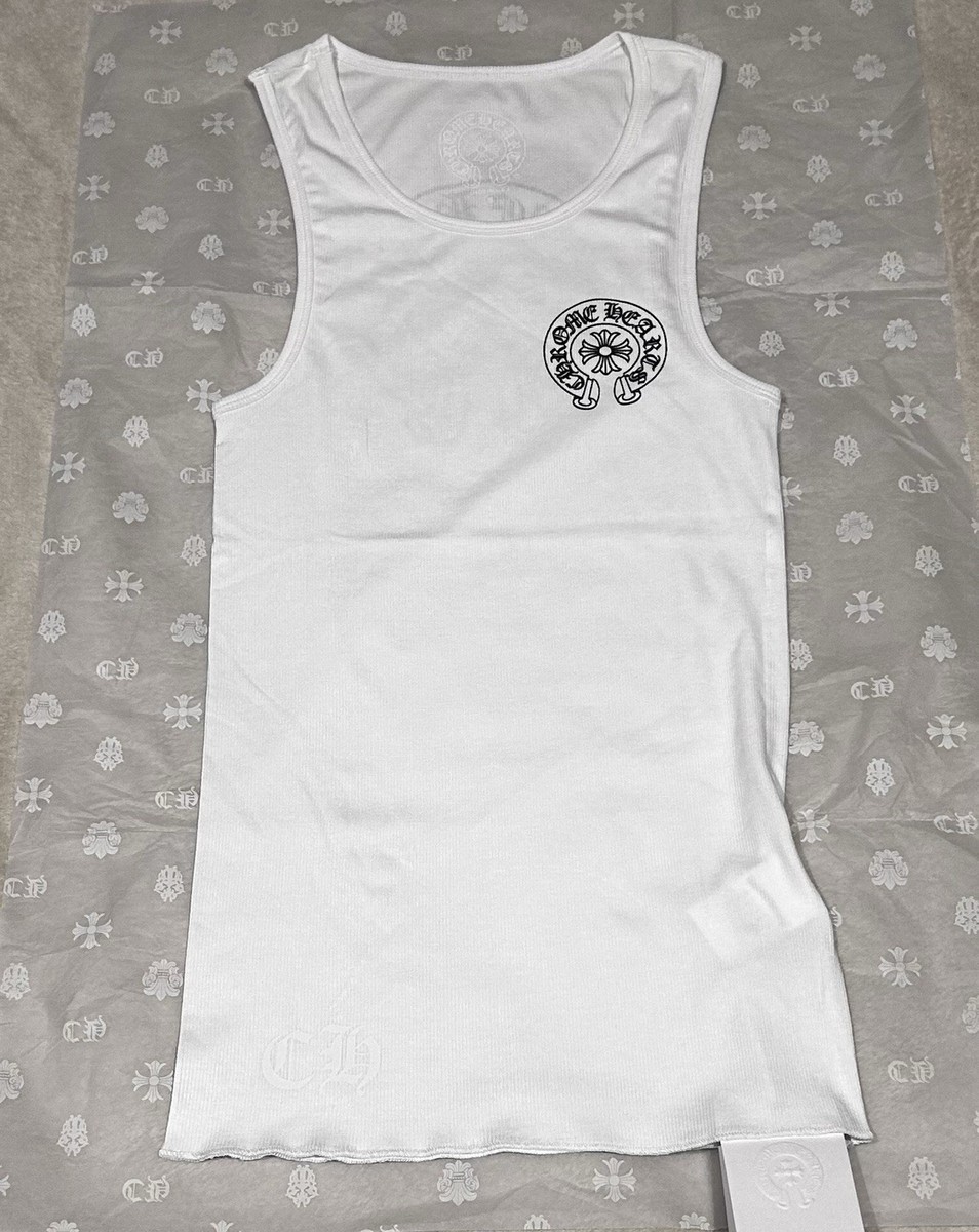 White Chrome Hearts Tank Top Mens Small *BRAND NEW* ✈️⚡️📦 | eBay