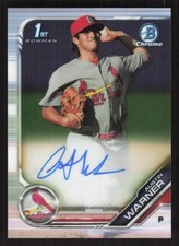 2019 BOWMAN CHROME AUSTIN WARNER CPA-AW  1ST RC AUTOGRAPH ST. LOUIS CARDINALS