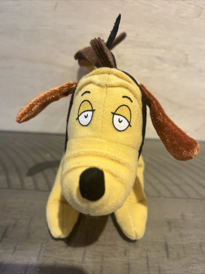 Винтажная плюшевая собака Hallmark Dr. Seuss How the Grinch Stole Christmas Max 9 дюймов 1998 - Изображение 2 из 4