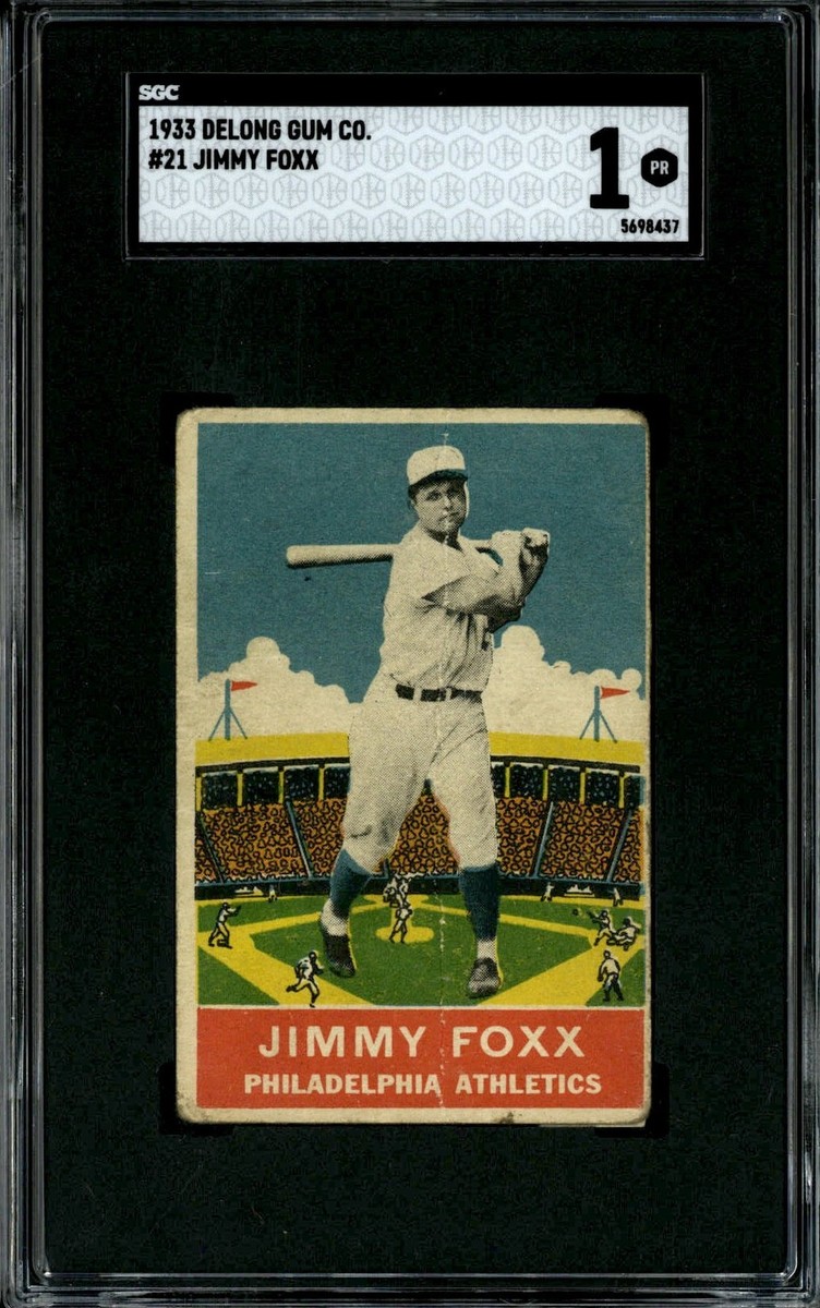 1933 DeLong #21 Jimmy Foxx - SGC 1 | eBay