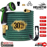 Expandable Garden Hose Pipe 10 Pattern Spray Gun Heavy Duty Flexible Water Hose