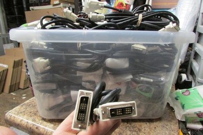 Lot of 82 Male DVI to Male DVI Computer Display Monitor Cable AWM E101344 20276