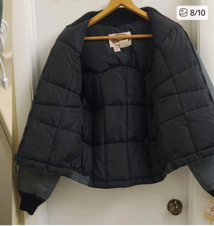 New with tags Rare Vintage Comfy down puffer gray jacket size men's S