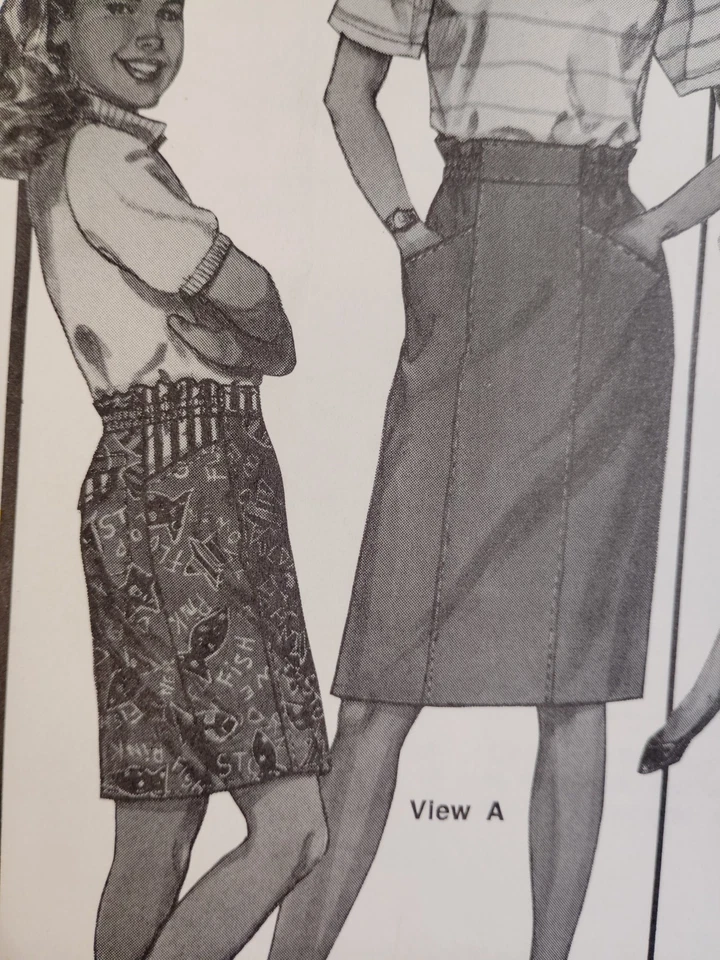 Stretch & Sew 458 Paneled Skirt Sewing Pattern Ladies Girls Matching Straight UC - Image 4 of 4