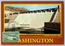 #1009 Grand Coulee Dam Maxi Card