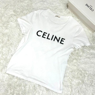 [With box/Standard] Celine Edit Limant Center Logo White M