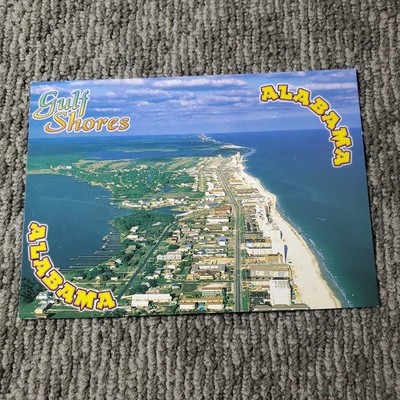Gulf Shores Alabama Aerial View Postcard   Modern Fotopage Scenic Coastline