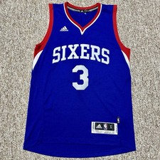Adidas Allen Iverson Philadelphia 76ers Alternate Jersey Mens S Long 2 New