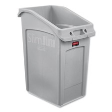 Rubbermaid Commercial 2026721 Slim Jim 23 gal PE Under-Counter Container -GY New