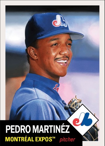 TOPPS BASEBALL MLB LIVING SET CARD MONTREAL EXPOS PEDRO MARTINEZ #923