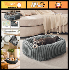 Orthopedic Dog Bed for Small Dogs  Cats, Washable Calming Pet Cuddler, Anti-Sli