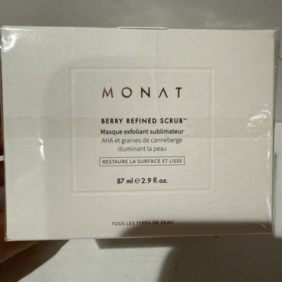 Monat Berry Refined Scrub Perfecting Exfoliator Mask 2.9 oz - New / Sealed!