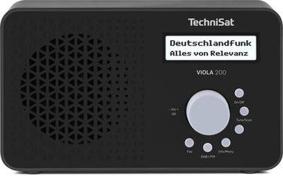 TechniSat VIOLA 200 | tragbares DAB+ Radio (UKW, Kopfhöreranschluss, 1 Watt)