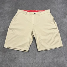 Redvanly Hanover Shorts Mens Large Beige Elastic Waist Performance Golf Chino