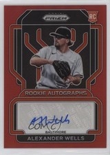 2022 Panini Prizm Rookie Red 53/99 Alex Wells Alexander #RA-AW Auto v3r