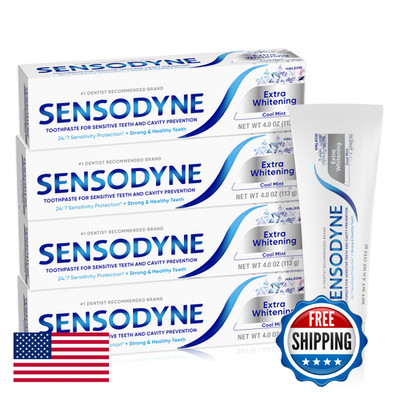 Sensodyne Extra Whitening Sensitive Teeth And Cavity Prevention Whitening