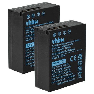 2x Akku für Olympus OM-D E-M1X E-M1 Mark II HLD-9 Batteriegriff 1600mAh 7,4V